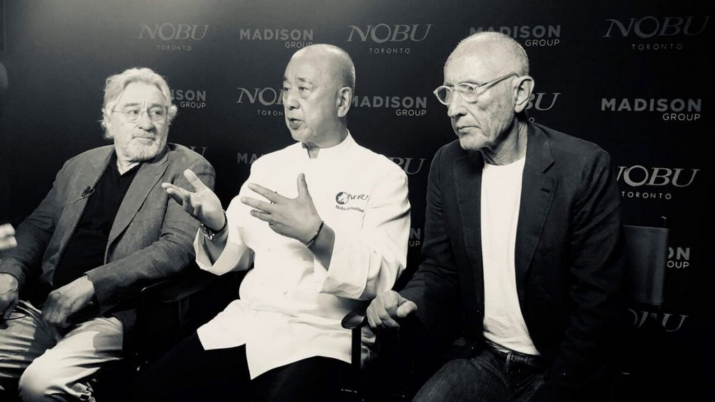 Robert De Niro, Nobu Matsuhisa i Meir Teper, fot. materiały prasowe