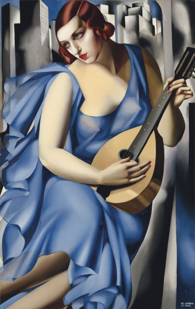 "La Musicienne" Tamary Łempickiej – obraz sprzedany w listopadzie 2018 roku za 9,1 mln dolarów, fot. Christie's