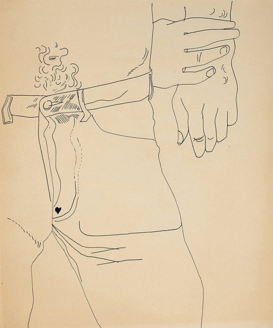 "Standing Male Torso" (c. 1955-57), fot. The Andy Warhol Foundation for the Visual Arts