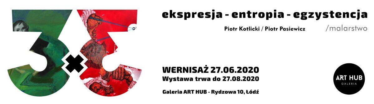 Wystawa "Ȝ x Ƹ ekspresja-entropia-egzystencja", fot. Galeria ART HUB Rydzowa