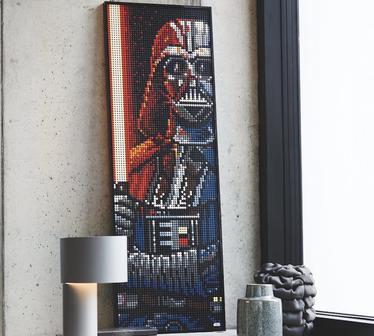 Darth Vader, którego ułożymy z trzech zestawów LEGO Art (#31200)