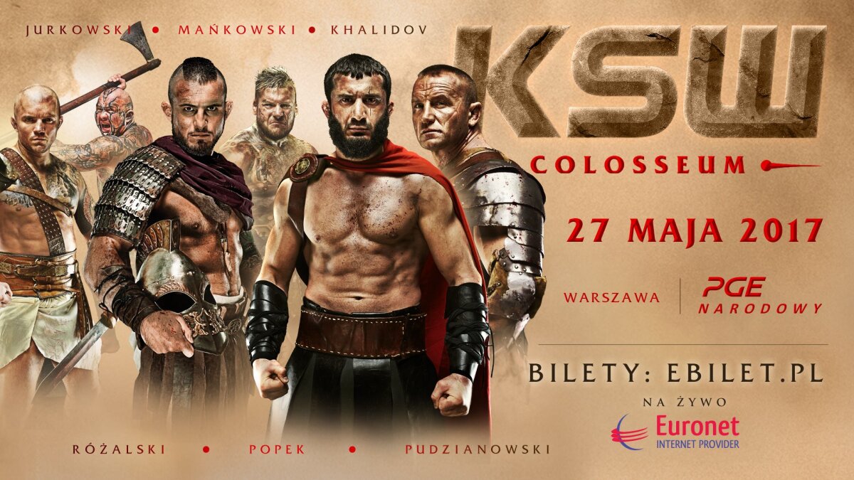 Grafika promująca galę KSW 39. Colosseum (2017), fot. KSW