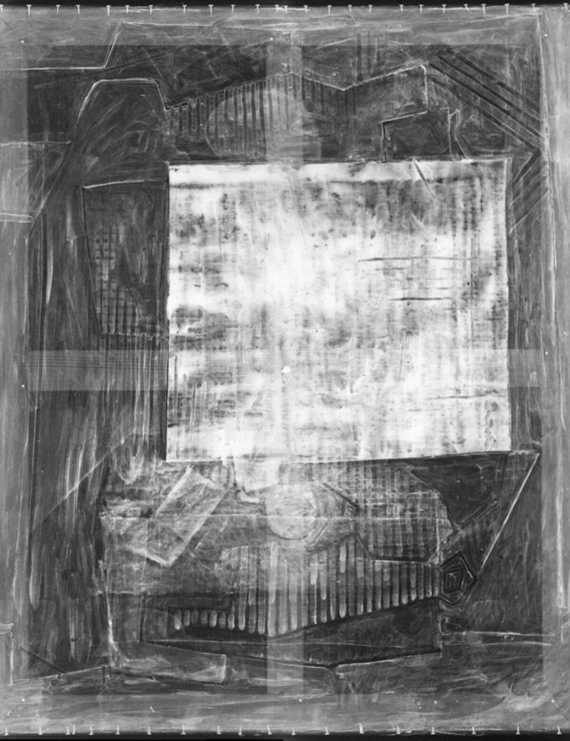 Zdjęcie rentgenowskie "Martwej natury" (1922) Pabla Picassa, fot. Art Institute of Chicago