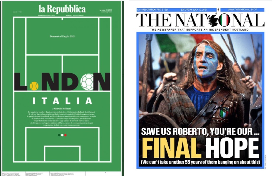 Euro 2020, La Repubblica, The National