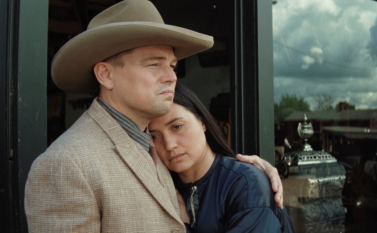 Leonardo DiCaprio i Lily Gladstone w filmie "Czas krwawego księżyca" (reż. Martin Scorsese, 2023), fot. Apple Studios