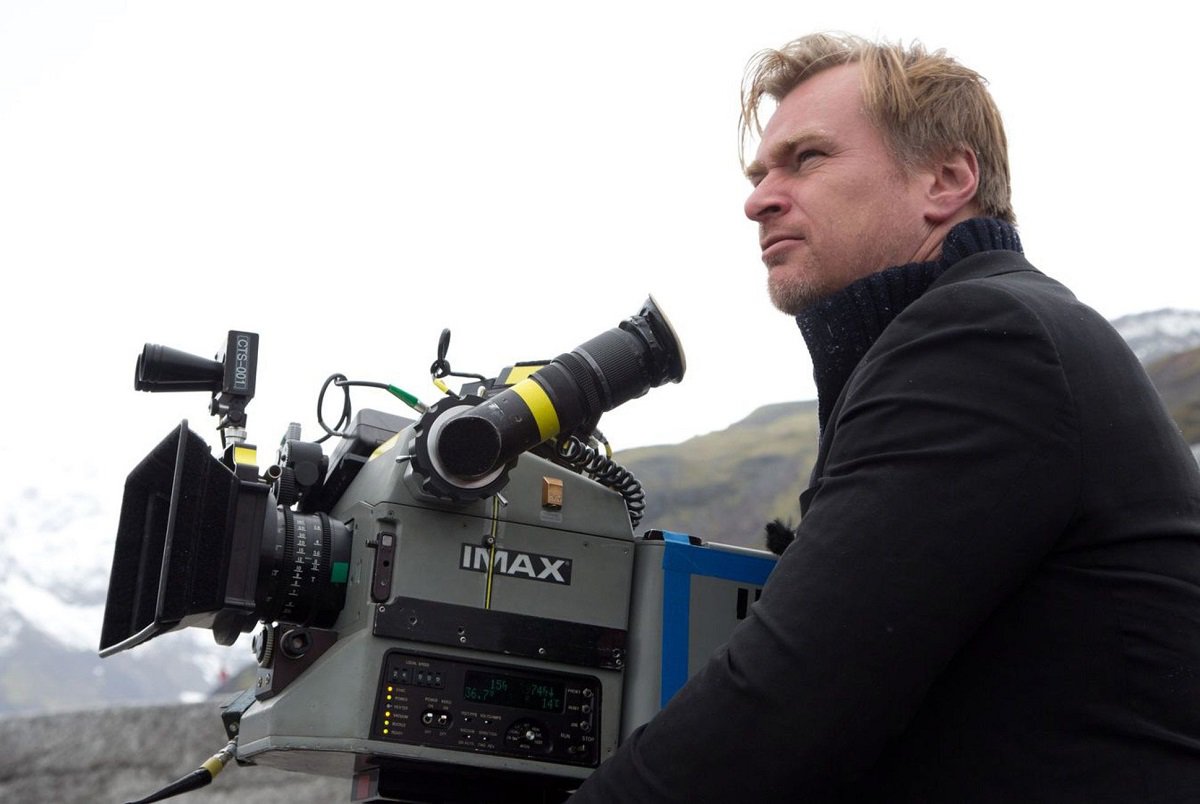 Christopher Nolan podczas kręcenia 