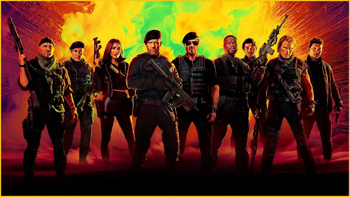 Plakat promujący film "Niezniszczalni 4" (reż. Scott Waugh, 2023), fot. Lionsgate