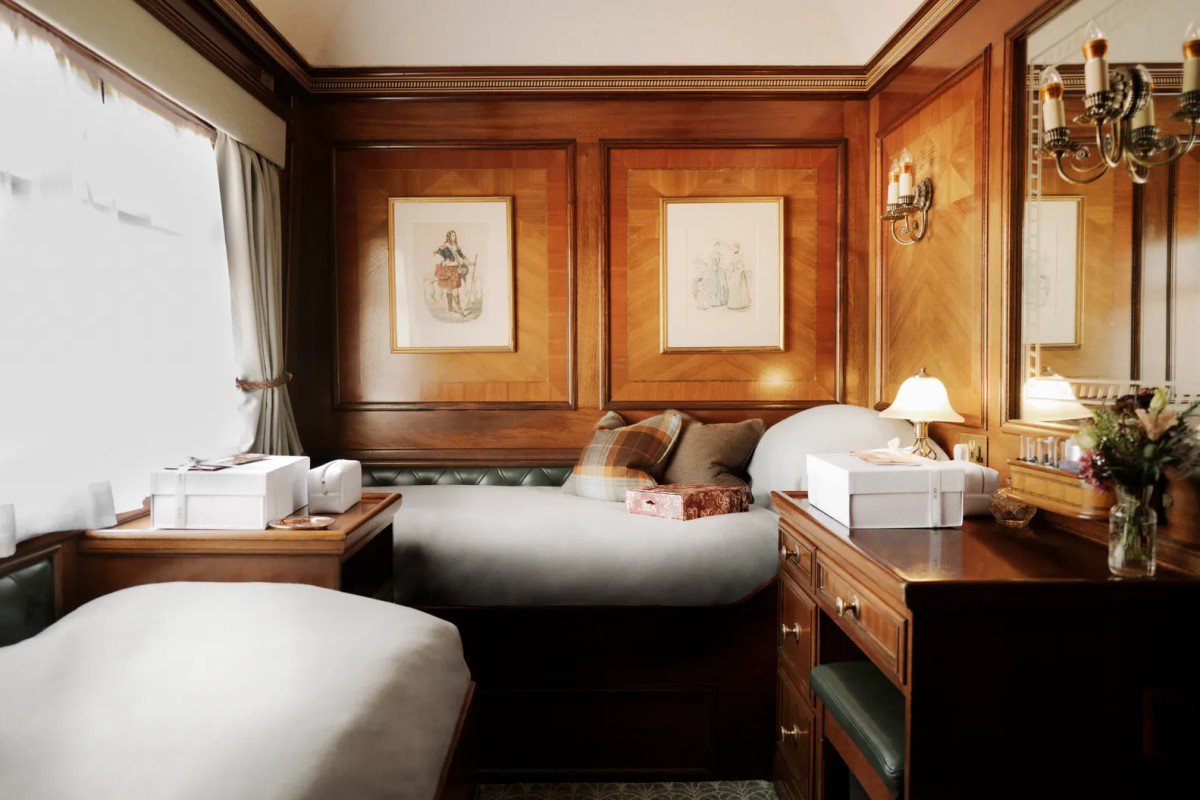 Prywatna kabina w pociągu Royal Scotsman, fot. Pierre Mouton/Dior