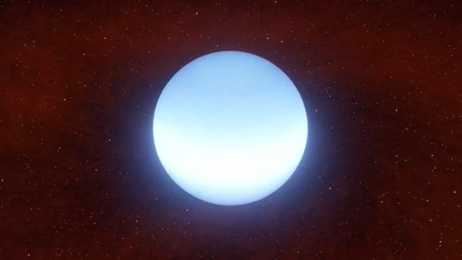 Kadr z animacji Roberta Hurta (Caltech/IPAC) ukazujący ostatni etap śmierci gwiazdy