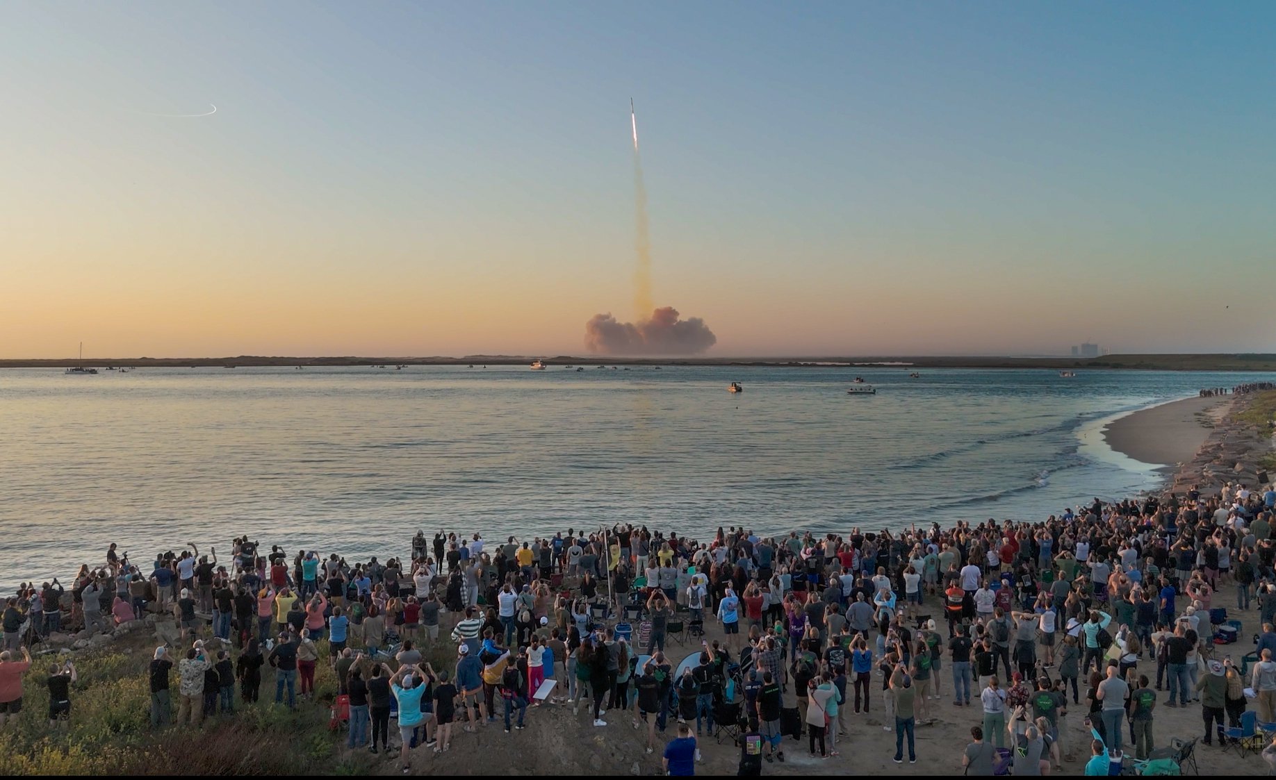Start rakiety Starship (18.11.2023), fot. SpaceX/Twitter